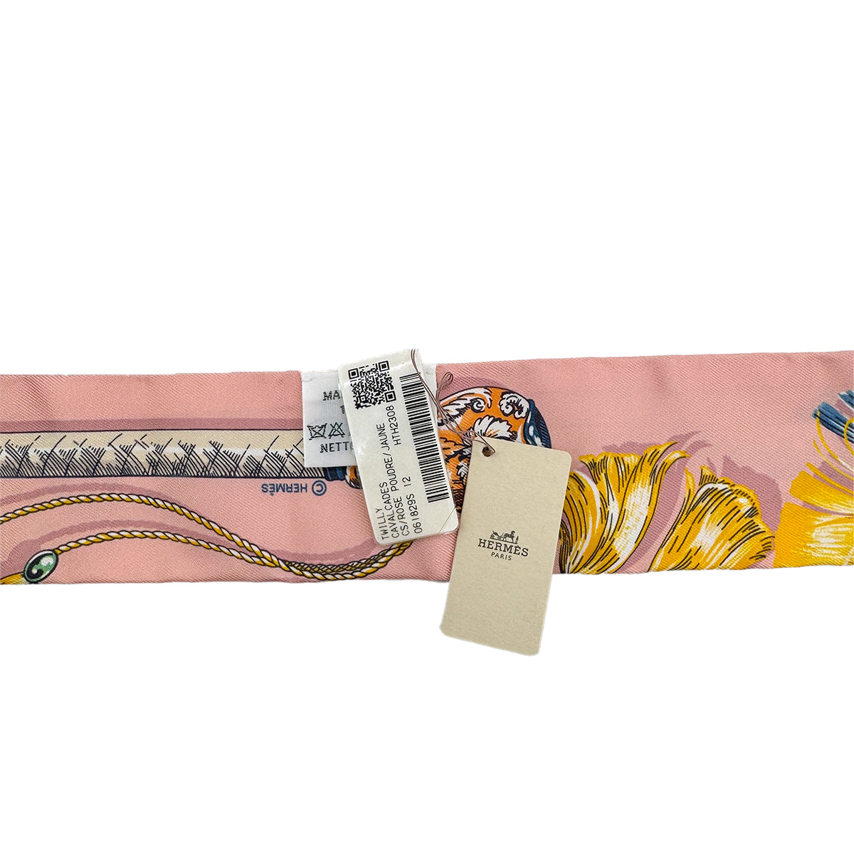 HERMES TWILLY CAVALCADES SCARF MULTICOLOR SILK 90295849