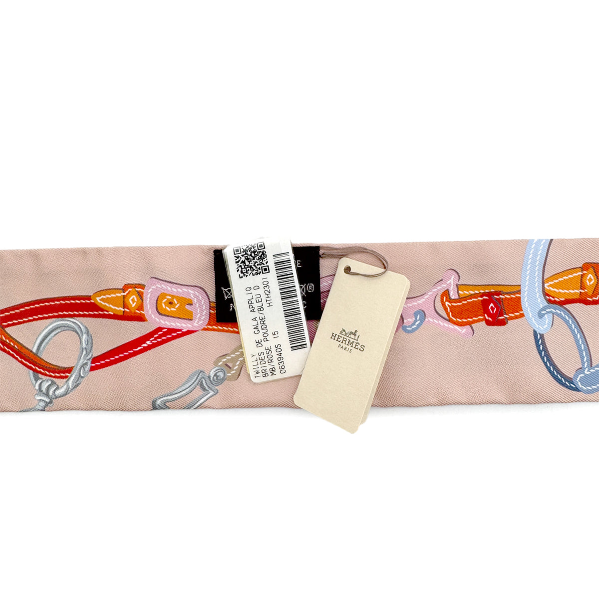 HERMES TWILLY BRIDES DE GALA APPLIQ SCARF MULTICOLOR SILK 90295850