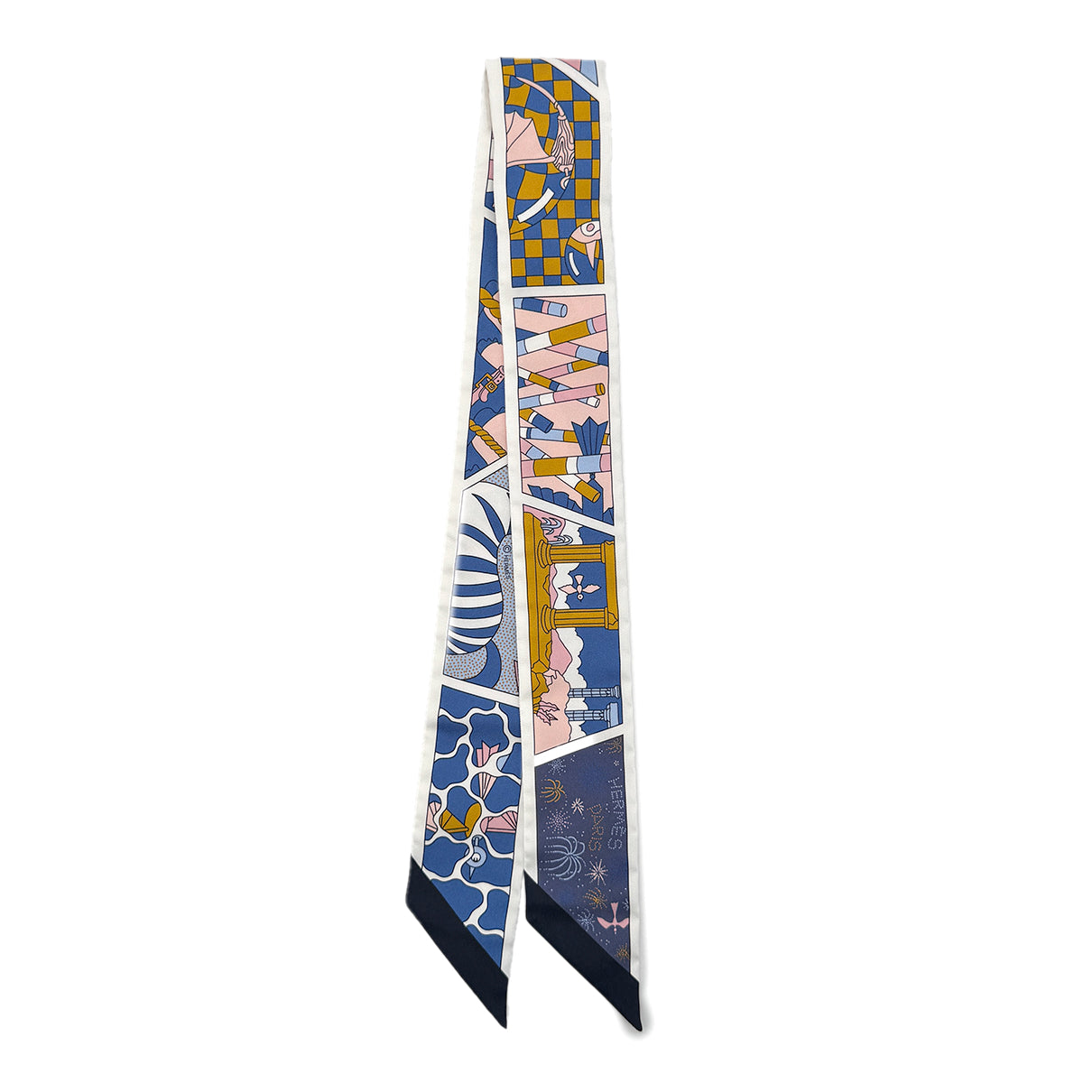 HERMES TWILLY FACTORY SUITE SCARF MULTICOLOR SILK 90295851