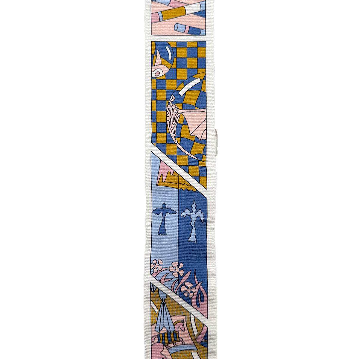 HERMES TWILLY FACTORY SUITE SCARF MULTICOLOR SILK 90295851