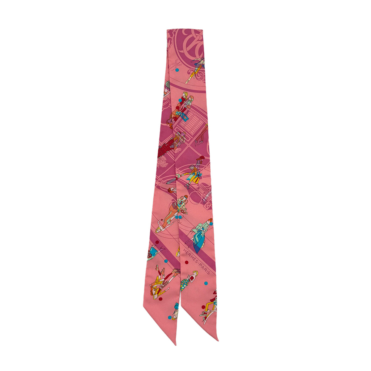 HERMES TWILLY EXLIBRIS LES PARISIENNES SCARF MULTICOLOR SILK 90295853