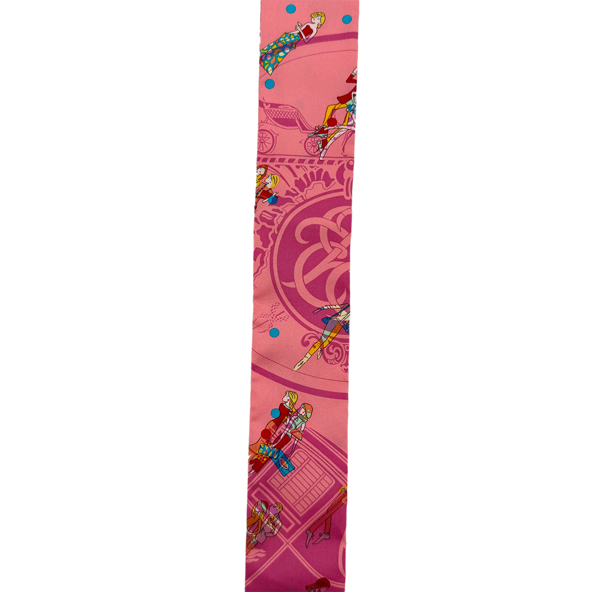 HERMES TWILLY EXLIBRIS LES PARISIENNES SCARF MULTICOLOR SILK 90295853