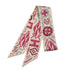 HERMES TWILLY KELLY EN PERLES SCARF IVORY PINK SILK 90295856 - PURPOSE
