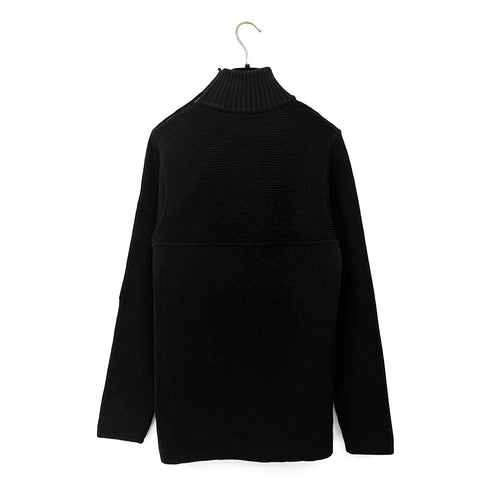 CHANEL SPORTS LINE COCOMARK KNIT BLACK WOOL 38 02A RTW 90295859