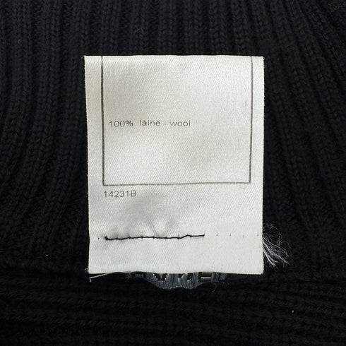 CHANEL SPORTS LINE COCOMARK KNIT BLACK WOOL 38 02A RTW 90295859