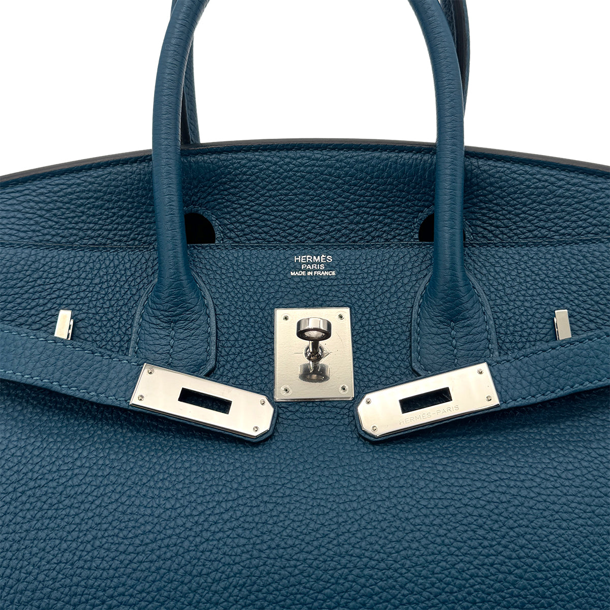 HERMES BIRKIN 30 COBALT TOGO HAND BAG □Q SHW 90296042