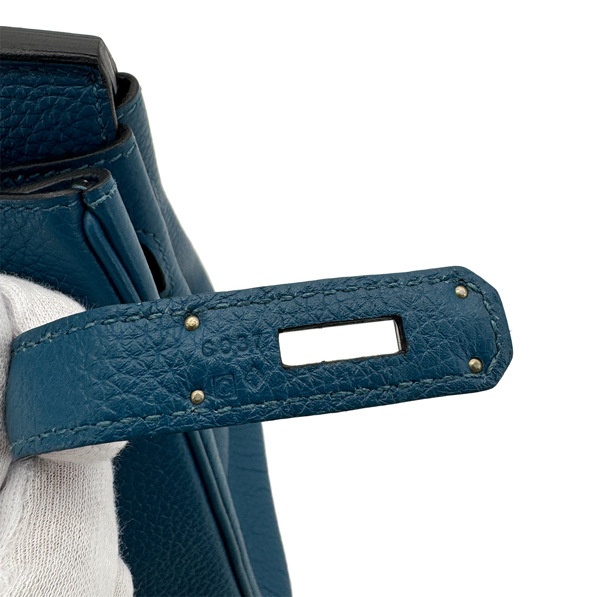 HERMES BIRKIN 30 COBALT TOGO HAND BAG □Q SHW 90296042