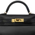 HERMES MINI KELLY 2 BLACK BOX CALF HAND SHOULDER BAG U GHW 90296046 - PURPOSE