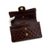 CHANEL VINTAGE CLASSIC FLAP SMALL CHAIN SHOULDER BAG BROWN LAMB SKIN 90296048 - PURPOSE