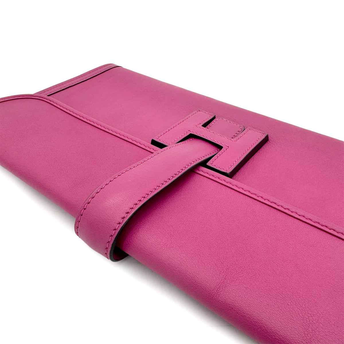 HERMES JIGE ELAN 29 ROSE PURPLE VEAU SWIFT CLUTCH BAG A 90296050