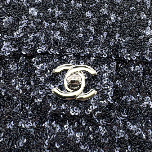 CHANEL CHAIN SHOULDER BAG NAVY SEQUINS 90296052 - PURPOSE