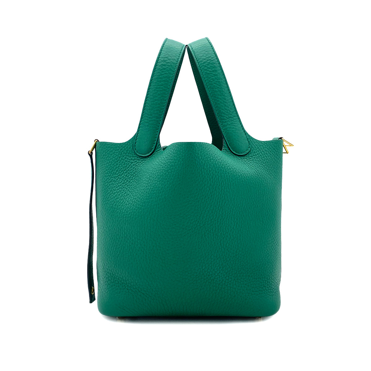 HERMES PICOTIN LOCK PM VERT VERTIGO TAURILLON CLEMENCE HAND BAG B GHW 90296053