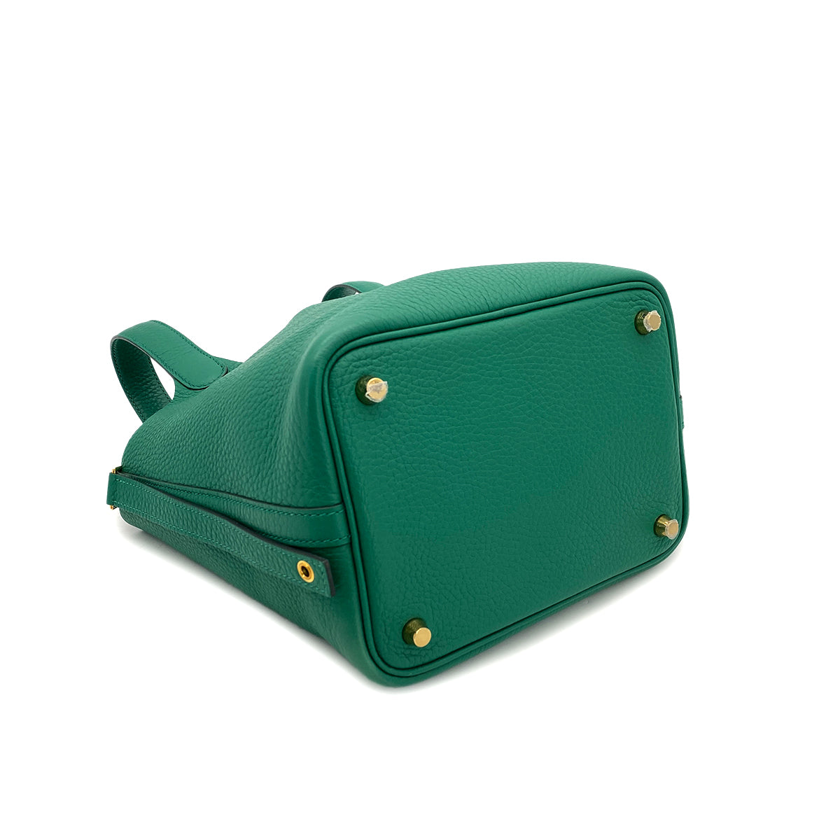 HERMES PICOTIN LOCK PM VERT VERTIGO TAURILLON CLEMENCE HAND BAG B GHW 90296053