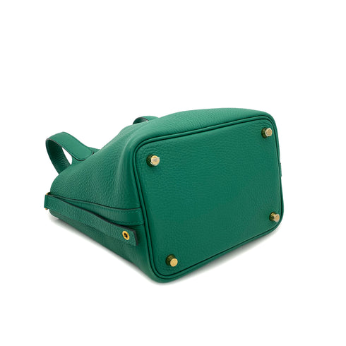 HERMES PICOTIN LOCK PM VERT VERTIGO TAURILLON CLEMENCE HAND BAG B GHW 90296053 - PURPOSE