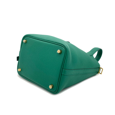 HERMES PICOTIN LOCK PM VERT VERTIGO TAURILLON CLEMENCE HAND BAG B GHW 90296053 - PURPOSE