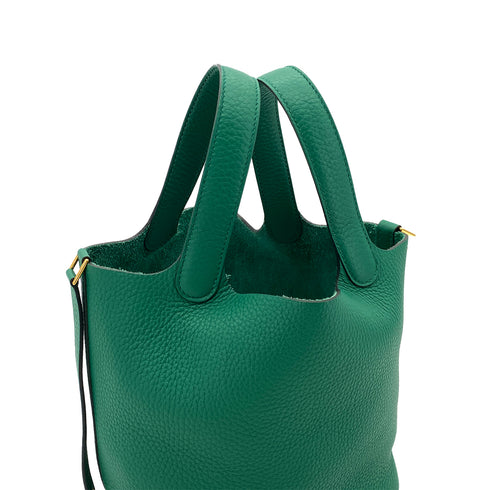 HERMES PICOTIN LOCK PM VERT VERTIGO TAURILLON CLEMENCE HAND BAG B GHW 90296053 - PURPOSE