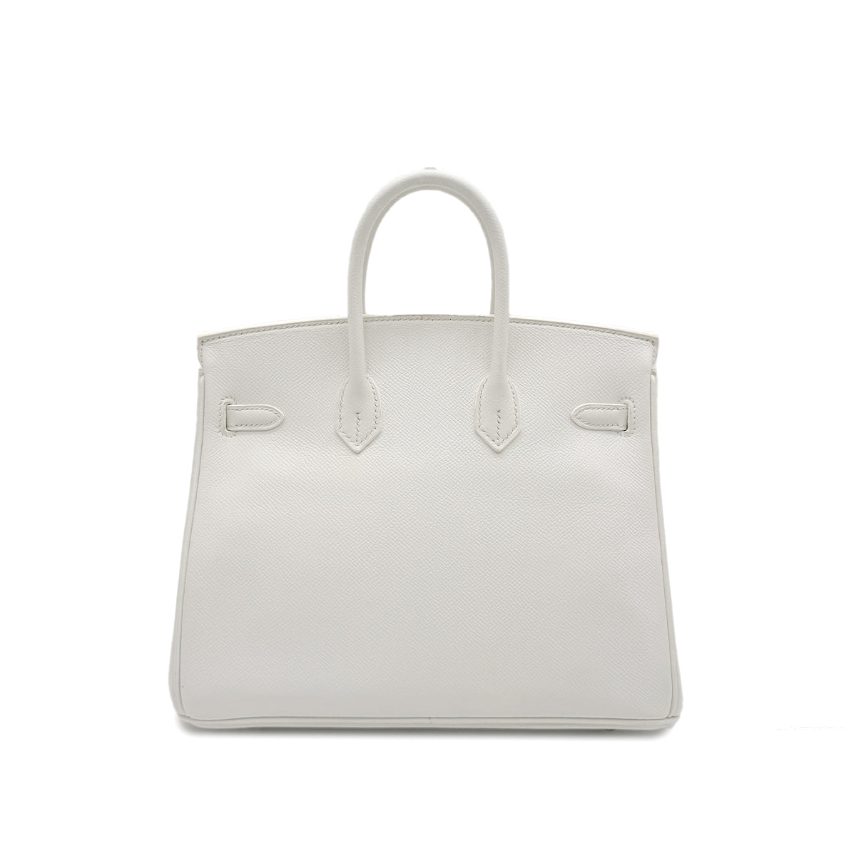 HERMES BIRKIN 25 WHITE VEAU EPSOM HAND BAG □M SHW 90296199
