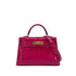 HERMES MINI KELLY 2 FRAMBOISE CROCODILE ALLIGATOR HAND SHOULDER BAG Z GHW 90296200