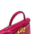 HERMES MINI KELLY 2 FRAMBOISE CROCODILE ALLIGATOR HAND SHOULDER BAG Z GHW 90296200
