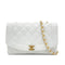 CHANEL VINTAGE DIANA MEDIUM CHAIN SHOULDER BAG WHITE CAVIAR SKIN 90296204 - PURPOSE