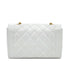 CHANEL VINTAGE DIANA MEDIUM CHAIN SHOULDER BAG WHITE CAVIAR SKIN 90296204 - PURPOSE