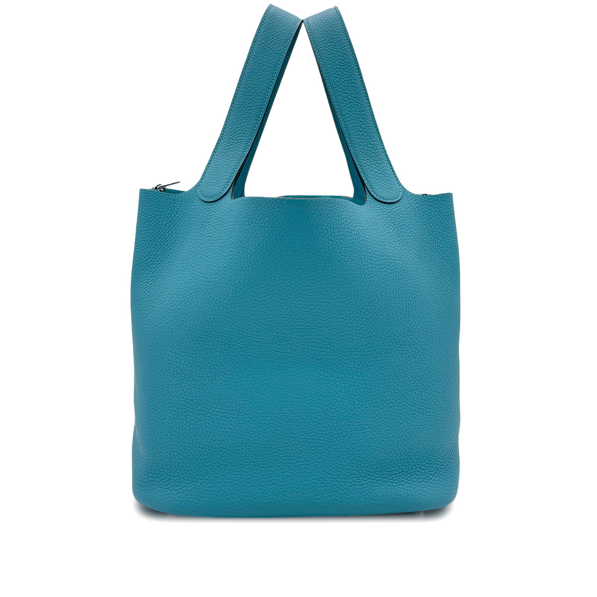 HERMES PICOTIN LOCK GM TURQUOISE TAURILLON CLEMENCE HAND BAG T SHW 90296214
