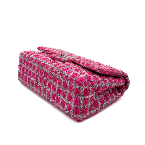CHANEL JUMBO MATELASSE 30 CHAIN SHOULDER BAG PINK TWEED 90296219 - PURPOSE