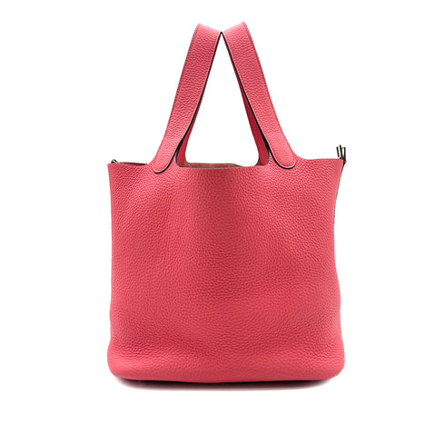 HERMES PICOTIN LOCK MM ROSE AZALEE TAURILLON CLEMENCE HAND BAG Y SHW 90296225 - PURPOSE