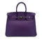 HERMES BIRKIN 35 ULTRAVIOLET TAURILLON CLEMENCE HAND BAG □P SHW 90296226 - PURPOSE