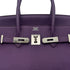 HERMES BIRKIN 35 ULTRAVIOLET TAURILLON CLEMENCE HAND BAG □P SHW 90296226 - PURPOSE