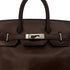 HERMES HAUT A COURROIES 28 BICOLOR CHOCOLAT CYCLAMEN BOX CALF HAND BAG ▢I SHW 90296251 - PURPOSE