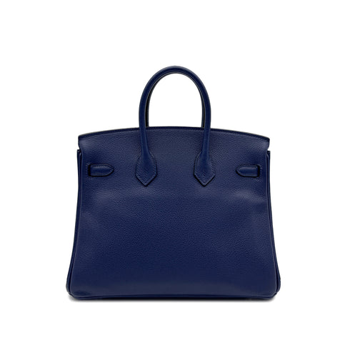 HERMES BIRKIN 25 BLEU SAPHIR TAURILLON NOVILLO HAND BAG D SHW 90296448 - PURPOSE