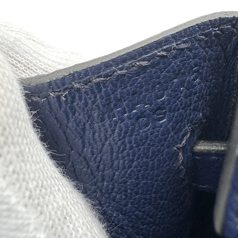 HERMES BIRKIN 25 BLEU SAPHIR TAURILLON NOVILLO HAND BAG D SHW 90296448 - PURPOSE