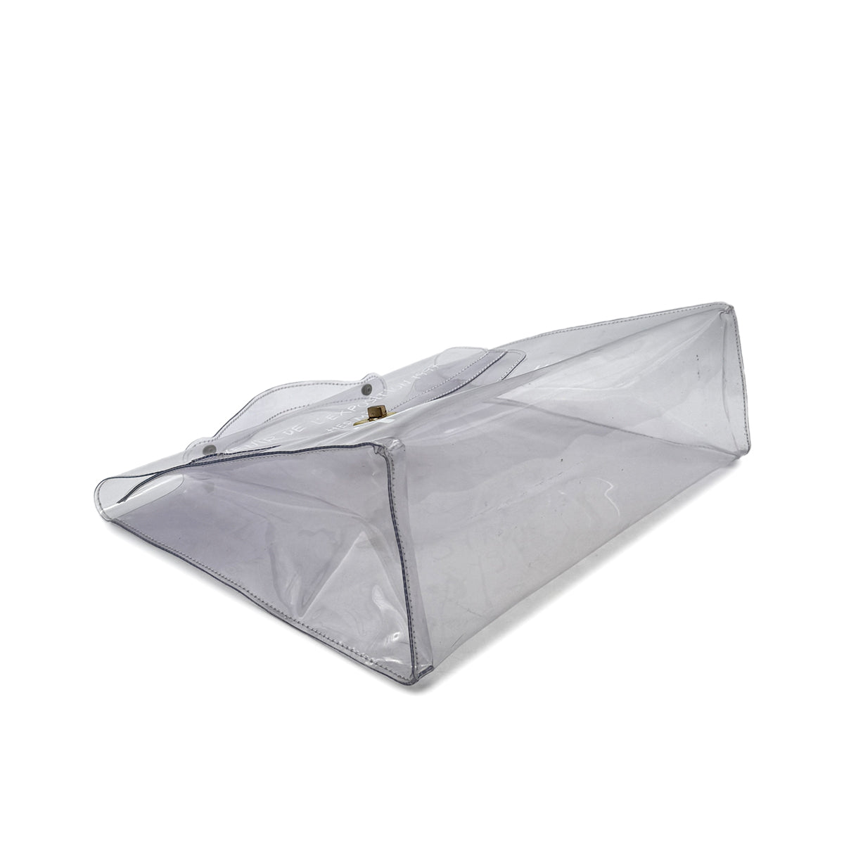 HERMES VINYL KELLY SOUVENIR DE L' EXPOSITION 1997 CLEAR HAND BAG 90296451