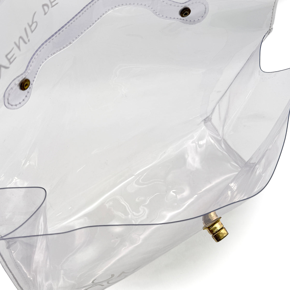 HERMES VINYL KELLY SOUVENIR DE L' EXPOSITION 1997 CLEAR HAND BAG 90296451