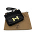 HERMES CONSTANCE 23 BLACK BOXCALF SHOULDER BAG 〇U GHW 90296452 - PURPOSE