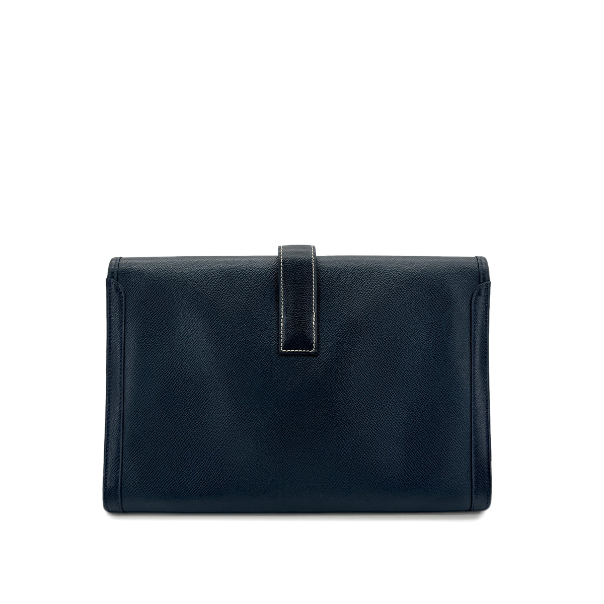 HERMES JIGE PM BLUE INDIGO COUCHEVEL CLUTCH BAG 〇Y 90296453