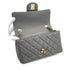 CHANEL MINI MATELASSE 20 CHAIN SHOULDER BAG GRAY LAMB SKIN 90296455 - PURPOSE