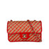 CHANEL CHAIN SHOULDER BAG ORANGE RAFIA LEATHER 90296555 - PURPOSE