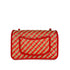 CHANEL CHAIN SHOULDER BAG ORANGE RAFIA LEATHER 90296555 - PURPOSE