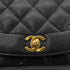 CHANEL VINTAGE DIANA MEDIUM CHAIN SHOULDER BAG BLACK CAVIAR SKIN 90296556 - PURPOSE