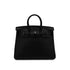 HERMES BIRKIN 25 BLACK TAURILLON CLEMENCE HAND BAG □M SHW 90296558 - PURPOSE