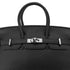 HERMES BIRKIN 25 BLACK TAURILLON CLEMENCE HAND BAG □M SHW 90296558 - PURPOSE