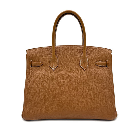 HERMES BIRKIN 30 GOLD TOGO HAND BAG □L GHW 90296560 - PURPOSE