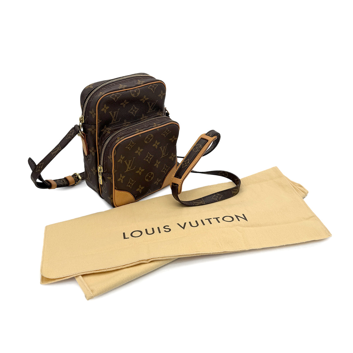 LOUIS VUITTON MONOGRAM AMAZONE SHOULDER BAG BROWN MONOGRAM CANVAS M45236 90296561