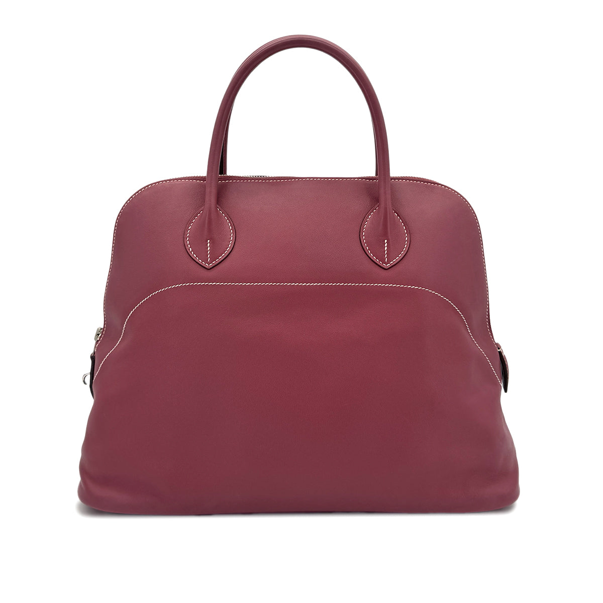 HERMES BOLIDE RELAX 35 ROSE WOOD VEAU SIKKIM HAND BAG □O SHW 90296563