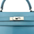 HERMES KELLY 28 SELLIER TURQUOISE BOXCALF HAND SHOULDER BAG □O SHW 90296564 - PURPOSE