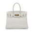 HERMES BIRKIN 30 WHITE TAURILLON CLEMENCE HAND BAG T GHW 90296568 - PURPOSE
