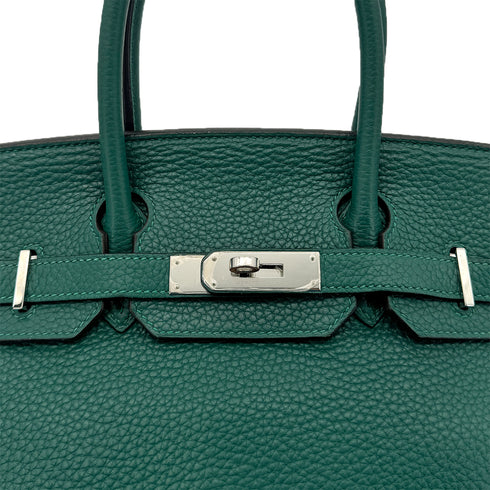 HERMES BIRKIN 30 MALACHITE TAURILLON CLEMENCE HAND BAG R SHW 90296569 - PURPOSE