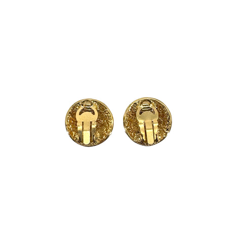 CHANEL VINTAGE EARRINGS COCOMARK GOLD ACCESSORY 90296574